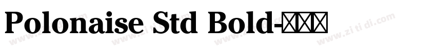Polonaise Std Bold字体转换